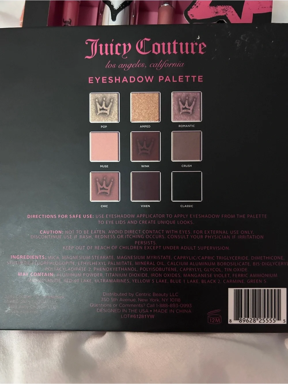 Juicy Couture Pink Eyeshadow & Lip Duo Set